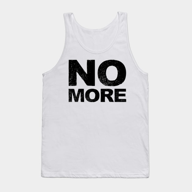 NO MORE grungy black Tank Top by FOGSJ